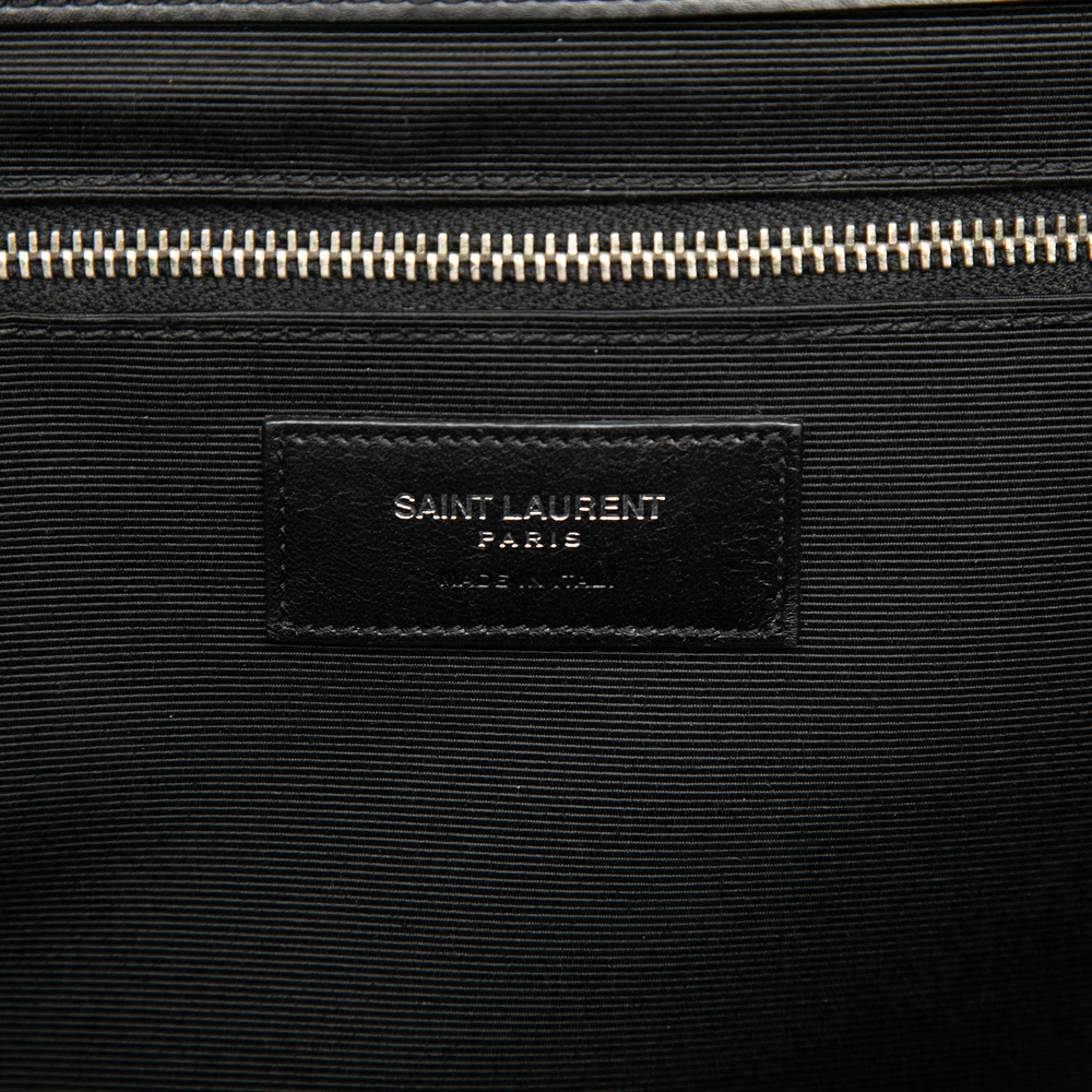Pre-Loved Saint Laurent Large Calfskin Chevron Monogram Envelope Bag - Picture 5 of 7